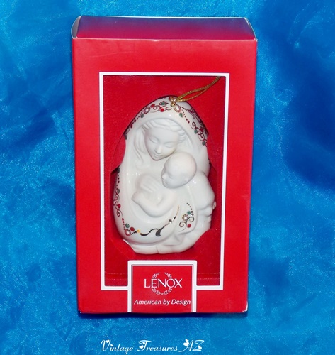 Image for <b><span style='color:purple'>  Lenox China Madonna & Child Holiday Christmas Ornament in Original Box   </span></b><span style='color:purple'>   <b><span style='color:red'>***USPS FIRST CLASS SHIPPING INCLUDED – DOMESTIC ORDERS ONLY!***</span></b><span style='color:purple'>
